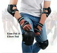 Knee Pad and Elbow Pad. Essential Safety Gear for Skateboarding Beginners